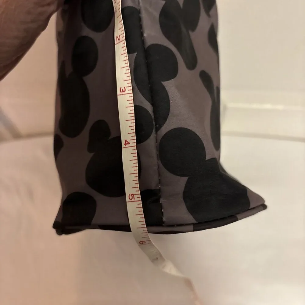 Disney Baby Universal Stroller Organizer Black Mickey Ear Print  Vinyl  W/straps
